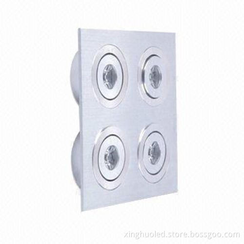 High Power Square LED Down Lights, Aluminum Alloy